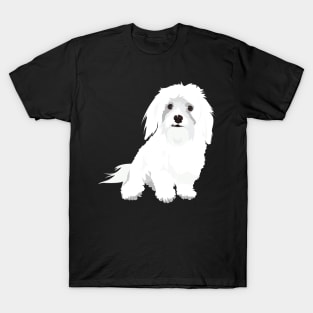 Animal Vignette : Maltese Dog Breed T-Shirt